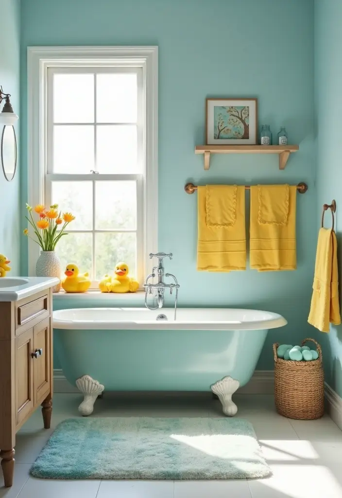 29 Quirky Bathroom Ideas That Add Personality - 19. Fun Bath Time Décor