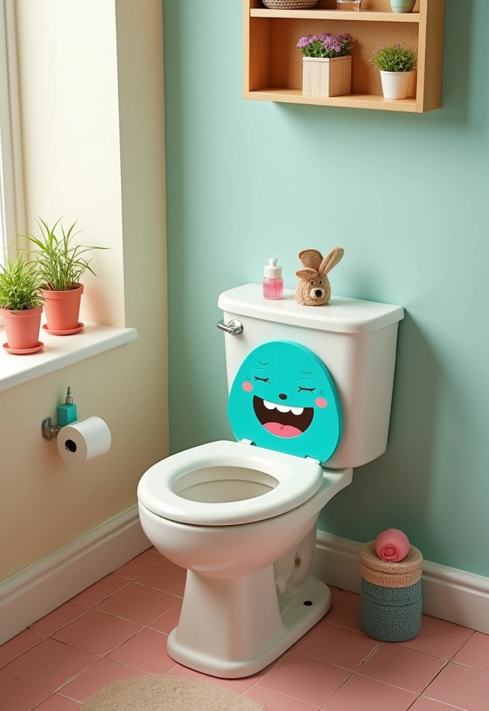 29 Quirky Bathroom Ideas That Add Personality - 9. Quirky Toilet Seat