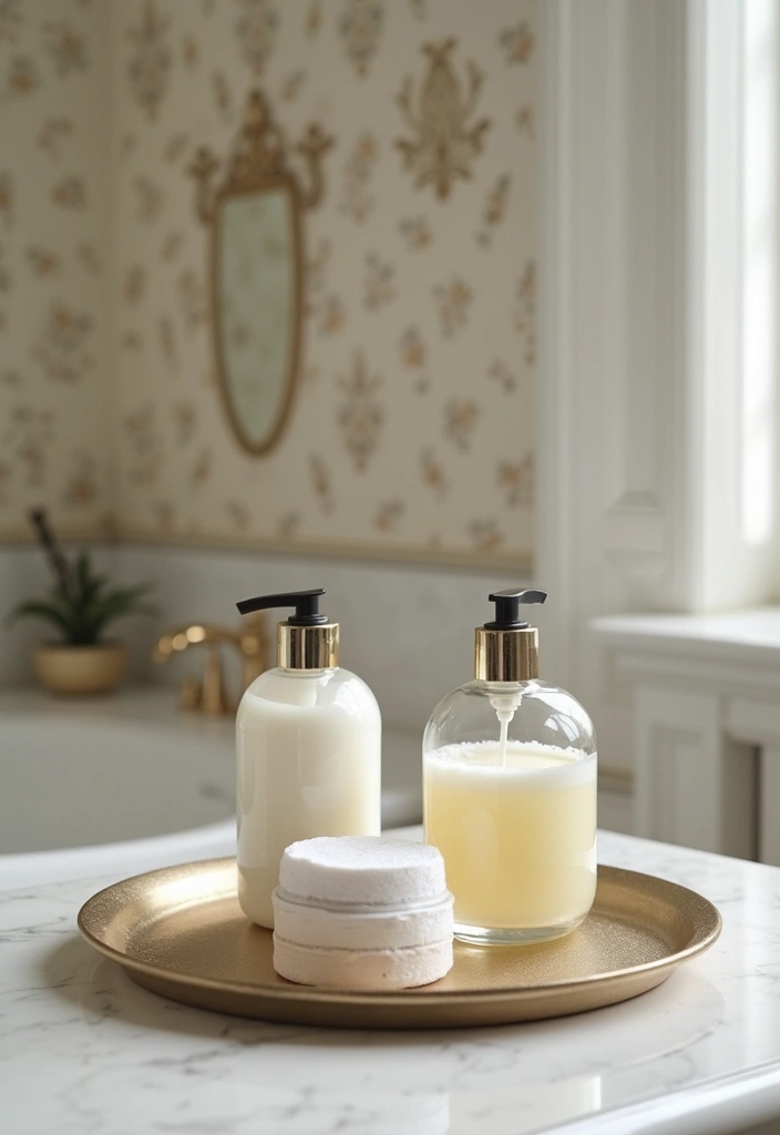 29 Simple Guest Bathroom Ideas That Feel Inviting - 23. Attractive Bath Products Display