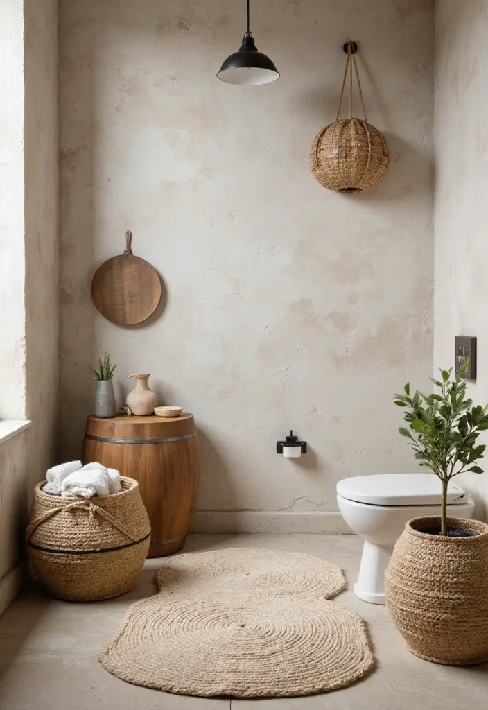 29 Small Bathroom Rug Ideas That Add Texture - 26. Sustainable Wool Rugs