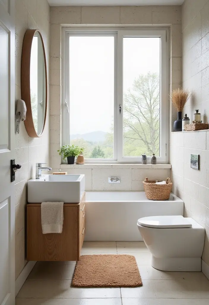 29 Small Bathroom Rug Ideas That Add Texture - 6. Cork Rugs