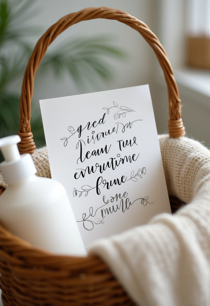 29 Wedding Bathroom Basket List Essentials Guests Will Appreciate - 18. Personalized Notes