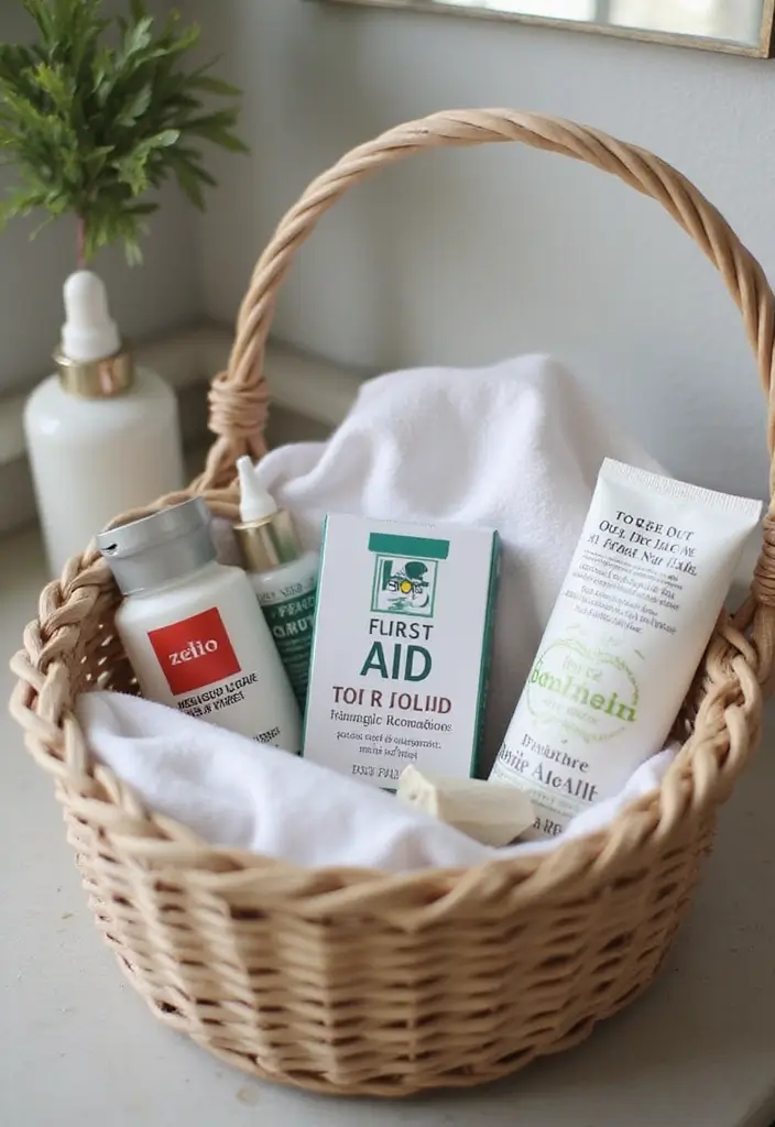 29 Wedding Bathroom Basket List Essentials Guests Will Appreciate - 9. First Aid Kit
