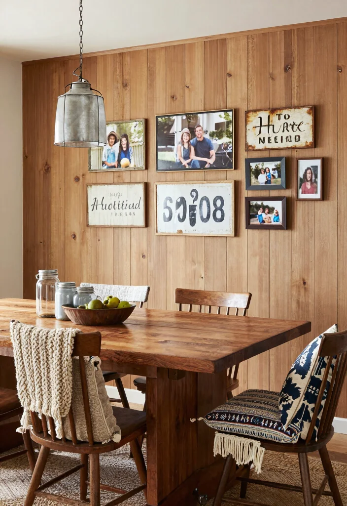 15 Beadboard Half Wall Living Room Ideas Classic Cottage Charm - 4. Rustic Farmhouse Vibes 1