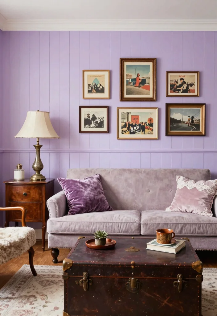 15 Beadboard Half Wall Living Room Ideas Classic Cottage Charm - 7. Vintage Chic 1