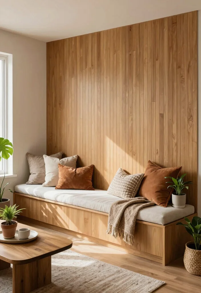 15 Beadboard Half Wall Living Room Ideas Classic Cottage Charm - 8. Farmhouse Bench Seat 1