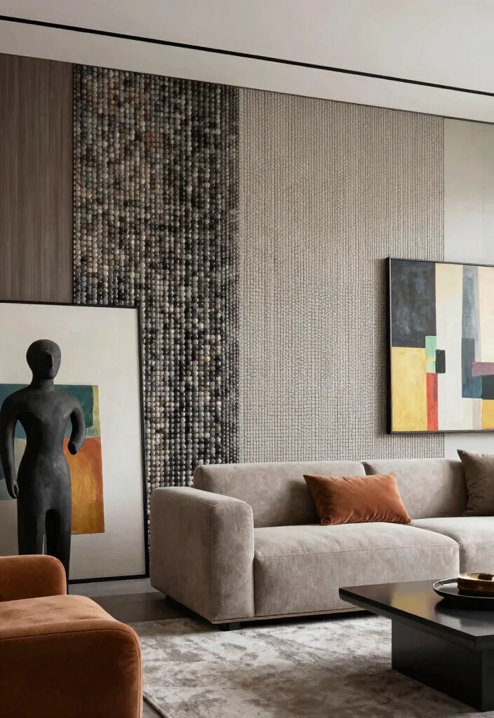 15 Beadboard Half Wall Living Room Ideas Classic Cottage Charm - 9. Textured Finishes 1