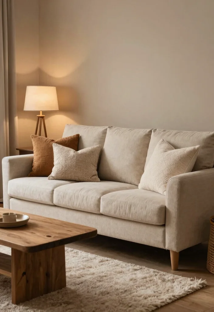 15 Beige Sofa Living Room Color Schemes Ideas Soft Palettes - 10. Warm Neutrals 1