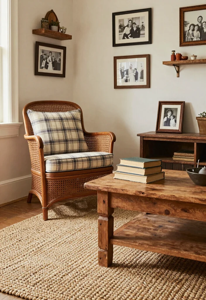 15 Cane Chairs Living Room Ideas for a Natural Airy Style - 8. Farmhouse Aesthetic 1