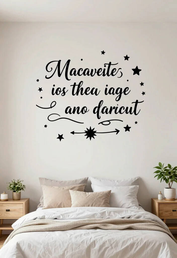 15 Country Bedroom Ideas for Teenagers: Cozy Youthful Charm - 15. Personalized Wall Decals 1