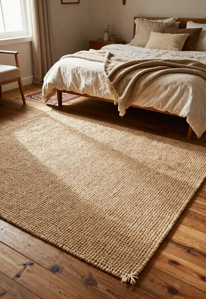 15 Country Bedroom Ideas for Teenagers: Cozy Youthful Charm - 5. Textured Rugs 1