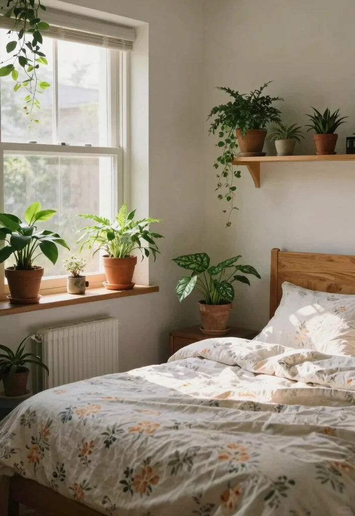 15 Country Bedroom Ideas for Teenagers: Cozy Youthful Charm - 7. Nature-Inspired Accents 1
