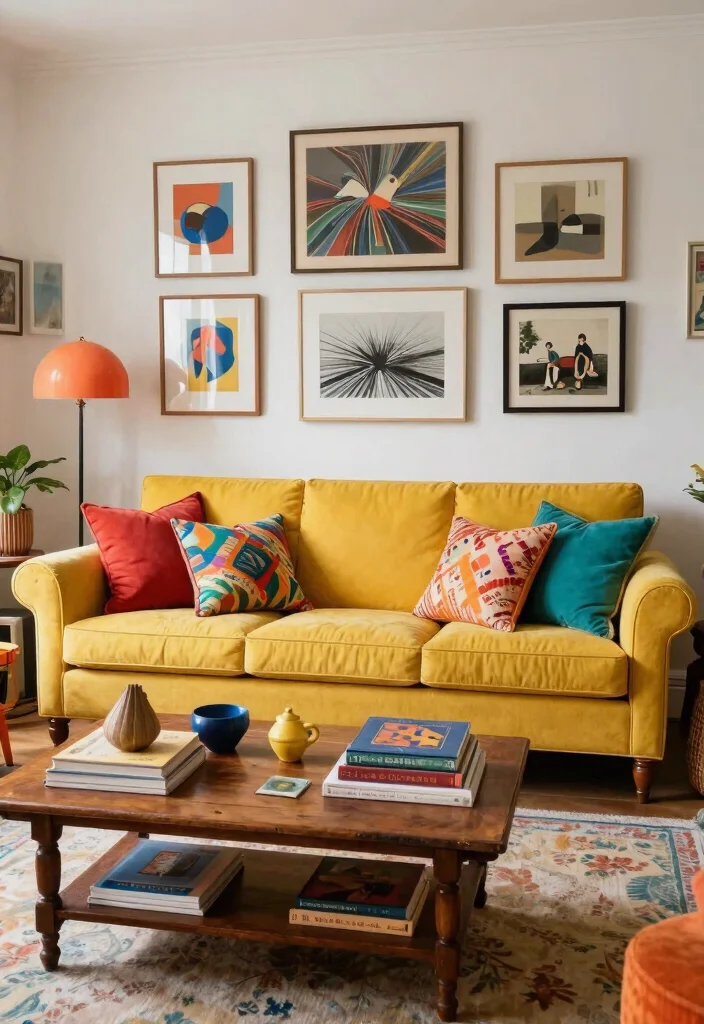 15 English Roll Arm Sofa Living Room Ideas: Classic Comfort - 4. Eclectic Mix of Styles 1