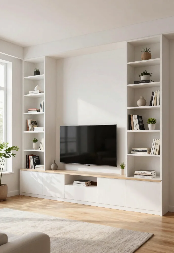 15 Living Room Decor for Men Ideas: Masculine Clean Style - 3. Minimalist Built-Ins 1