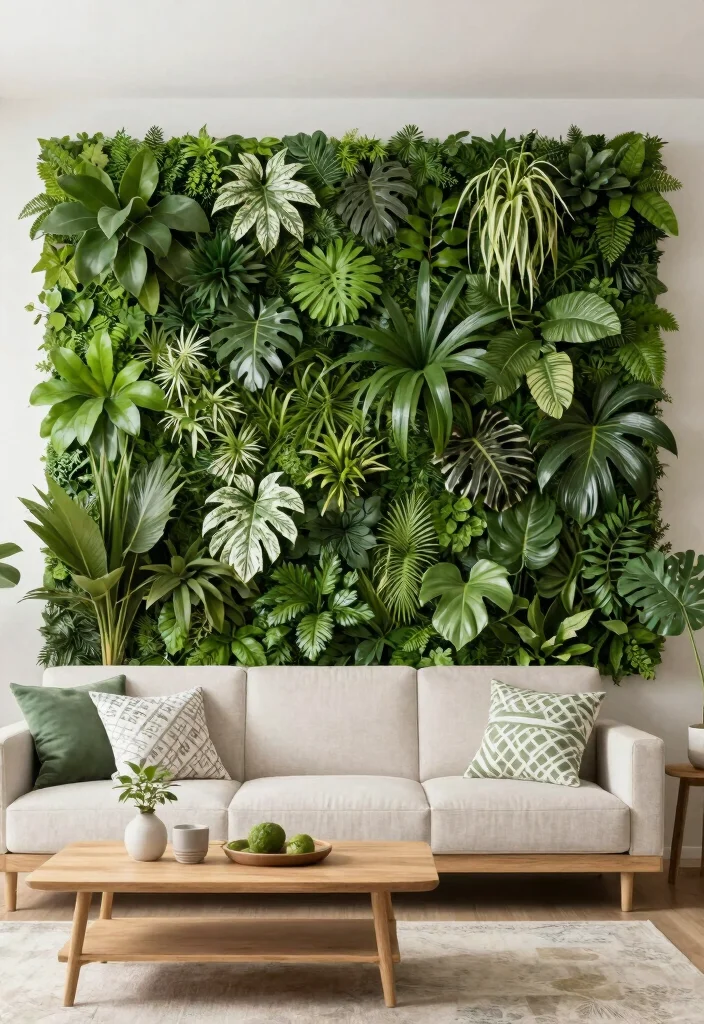 15 Living Room Divider Ideas Wall Dividers That Define Space - 3. Living Green Walls 1