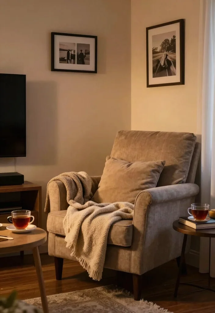 15 Media Wall Small Living Room Ideas for a Compact Stylish Setup - 10. Cozy Nooks 1