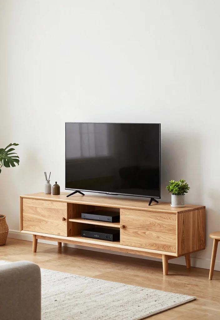 15 Media Wall Small Living Room Ideas for a Compact Stylish Setup - 3. Compact Entertainment Center 1