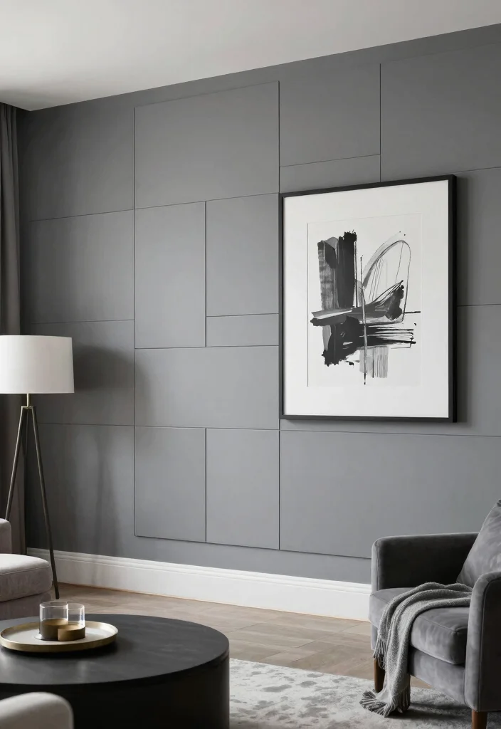 15 Wall Panel Ideas Living Room Grey Modern Texture - 13. Modular Wall Panels 1
