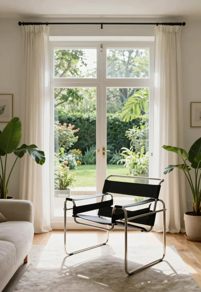 15 Wassily Chair Living Room Ideas: Iconic Modern Statement - 10. Room with a View 1