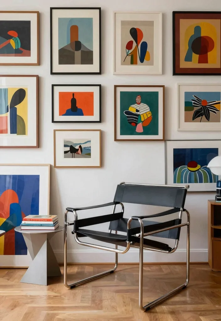 15 Wassily Chair Living Room Ideas: Iconic Modern Statement - 8. Artistic Arrangement 1