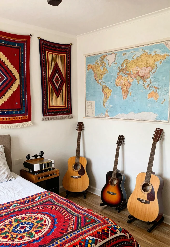 16 Bedroom Music Studio Ideas: Creative Sound-Friendly Spaces - 12. Global Influence 1