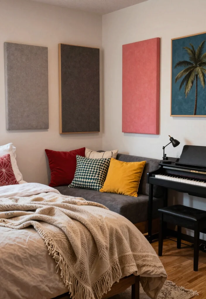 16 Bedroom Music Studio Ideas: Creative Sound-Friendly Spaces - 14. Seasonal Decor Changes 1