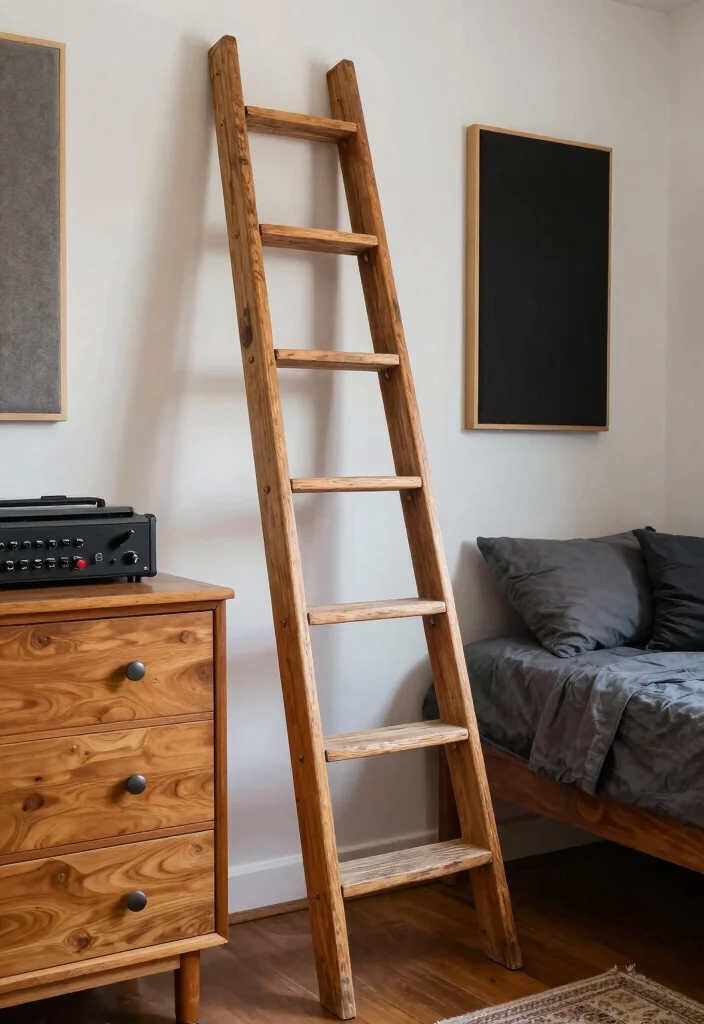 16 Bedroom Music Studio Ideas: Creative Sound-Friendly Spaces - 15. Upcycled Furniture 1