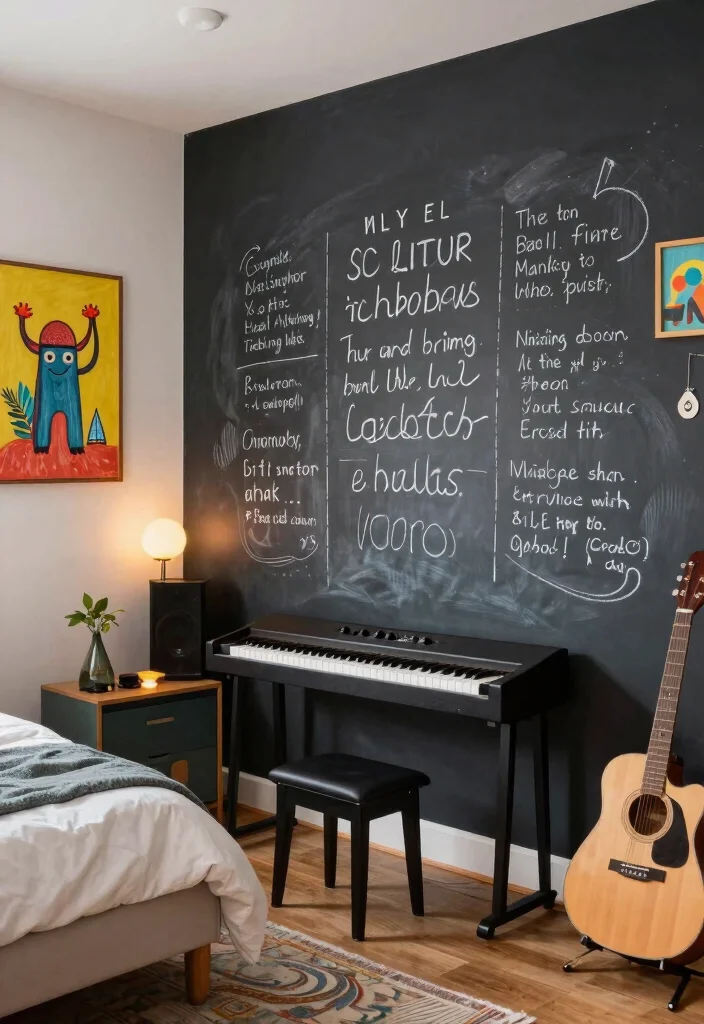 16 Bedroom Music Studio Ideas: Creative Sound-Friendly Spaces - 16. Playful Studio Elements 1