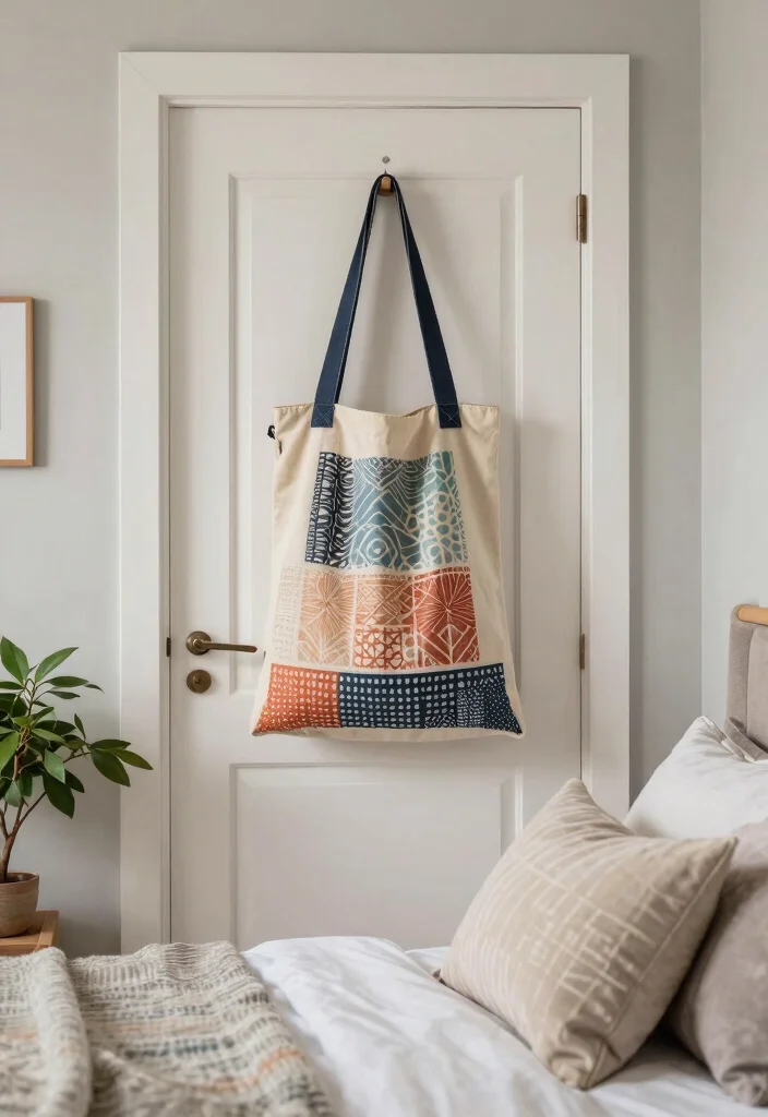 16 Bedroom Shoe Storage Ideas: Organized Stylish Solutions - 2. Elegant Canvas Shoe Bag 1