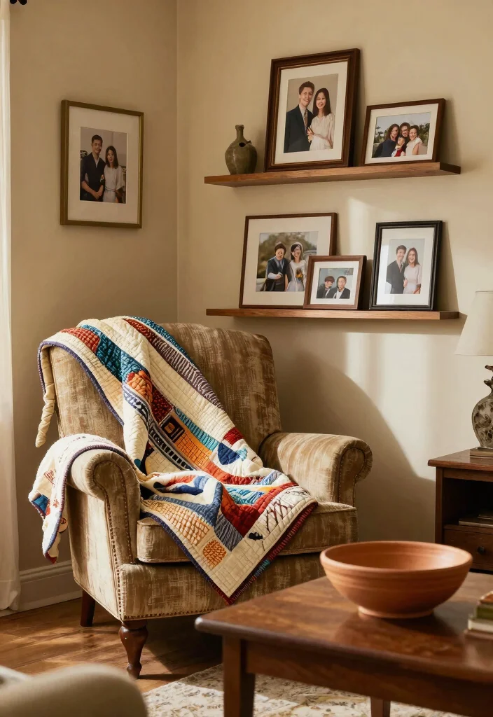 16 Country Living Room Decor Ideas Cozy Rustic Charm - 11. Personal Touches and Family Heirlooms 1