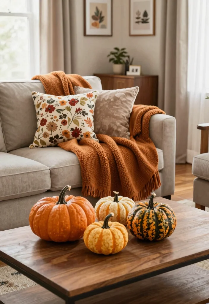 16 Country Living Room Decor Ideas Cozy Rustic Charm - 16. Seasonal Decor Swaps 1