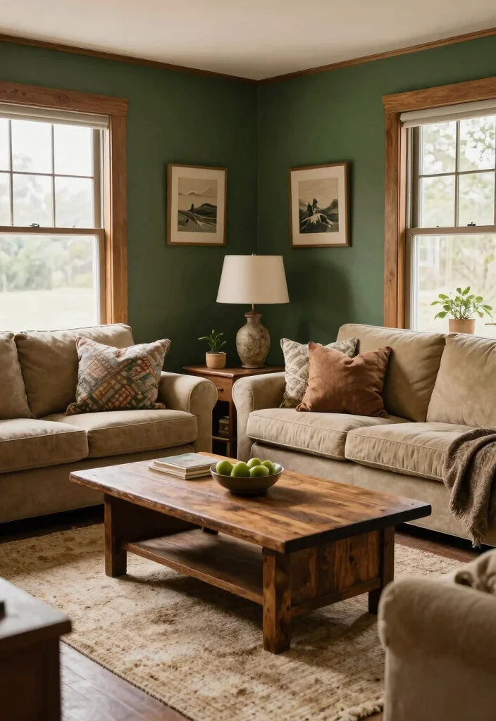 16 Country Living Room Decor Ideas Cozy Rustic Charm - 7. Warm, Earthy Color Palette 1