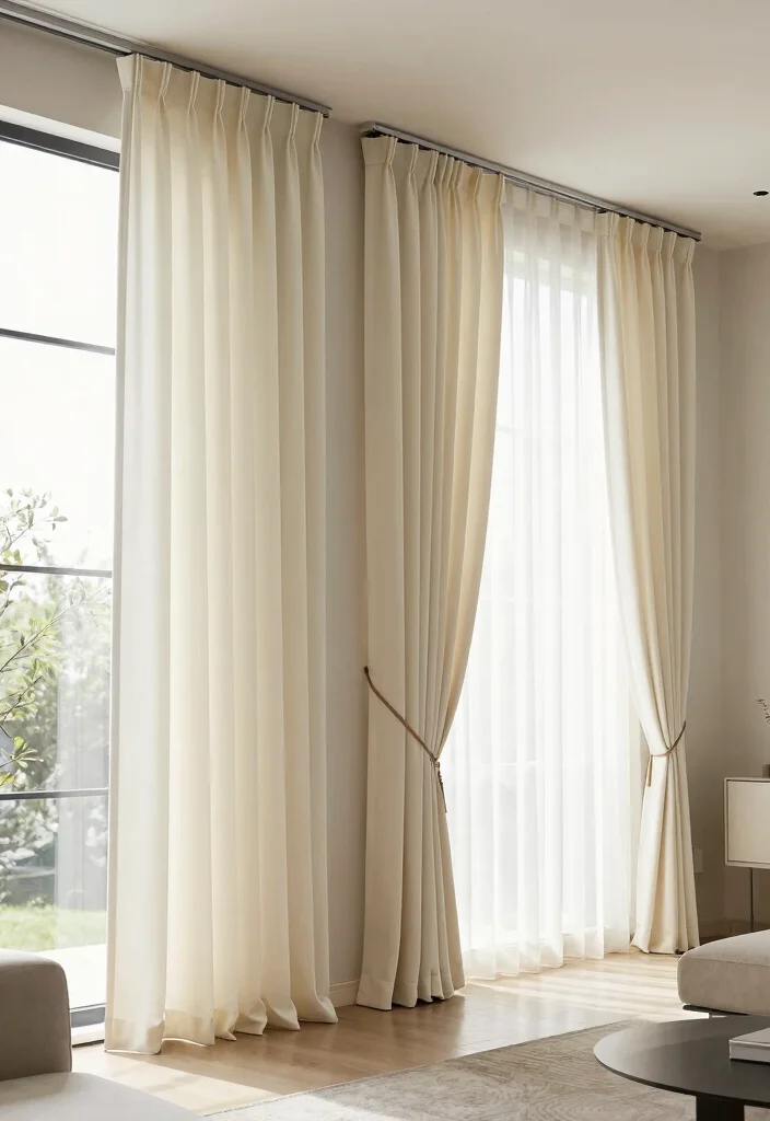 16 Elle Decor Living Room Ideas High End Editorial Style - 12. Elegant Window Treatments 1