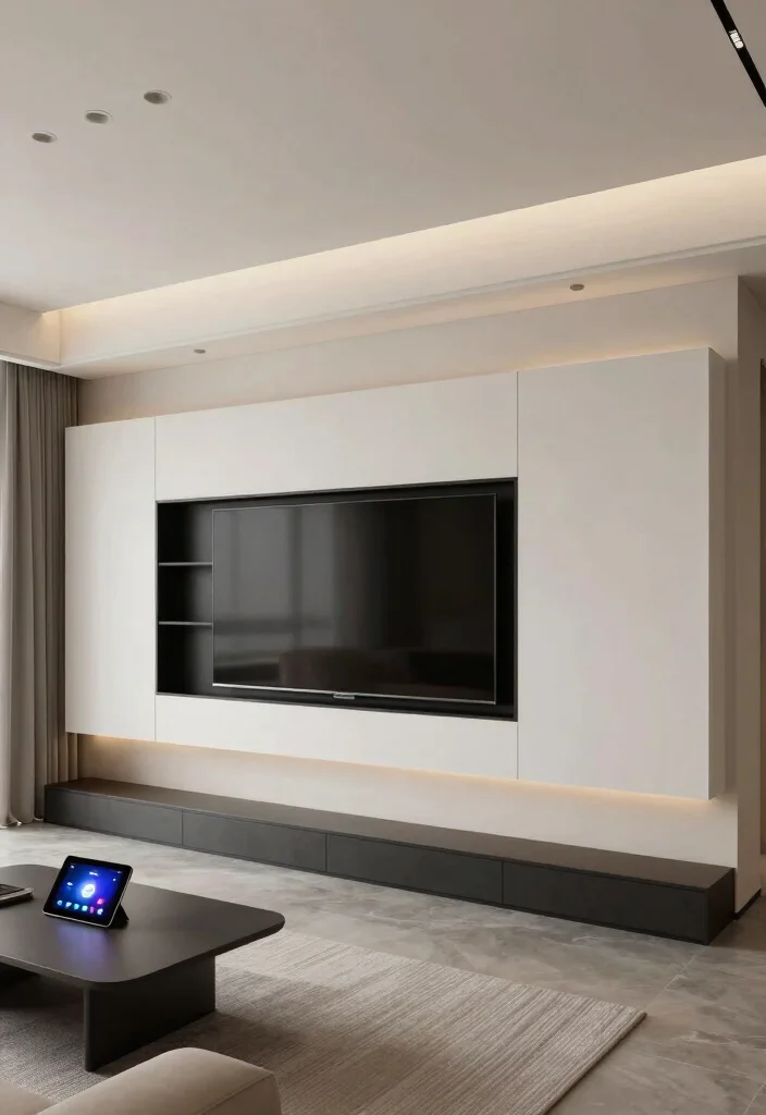 16 Elle Decor Living Room Ideas High End Editorial Style - 7. Integrated Technology 1