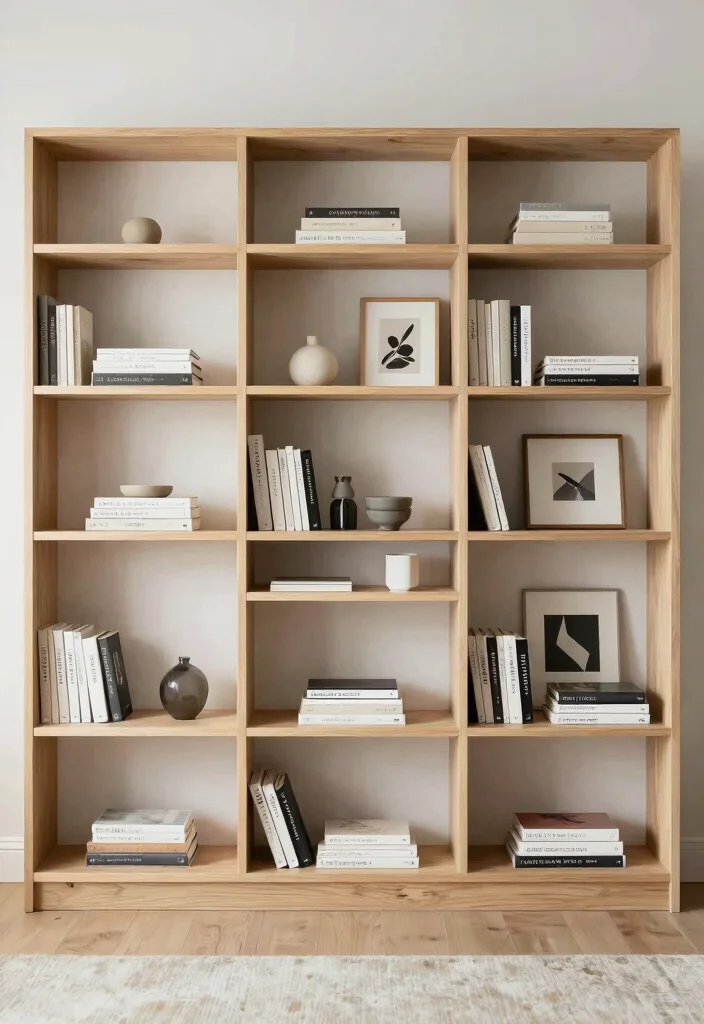 16 Elle Decor Living Room Ideas High End Editorial Style - 9. Open Shelving for Display 1