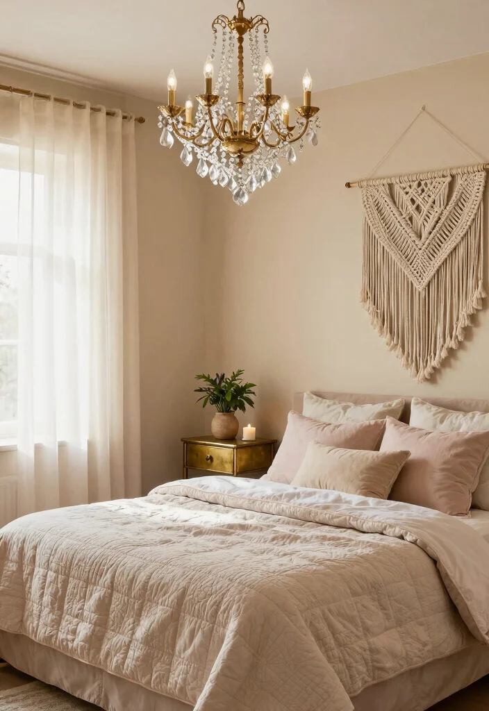16 Fandelier Ceiling Fans Bedroom Ideas Stylish Comfort - 1. Boho Glam Fandelier 1