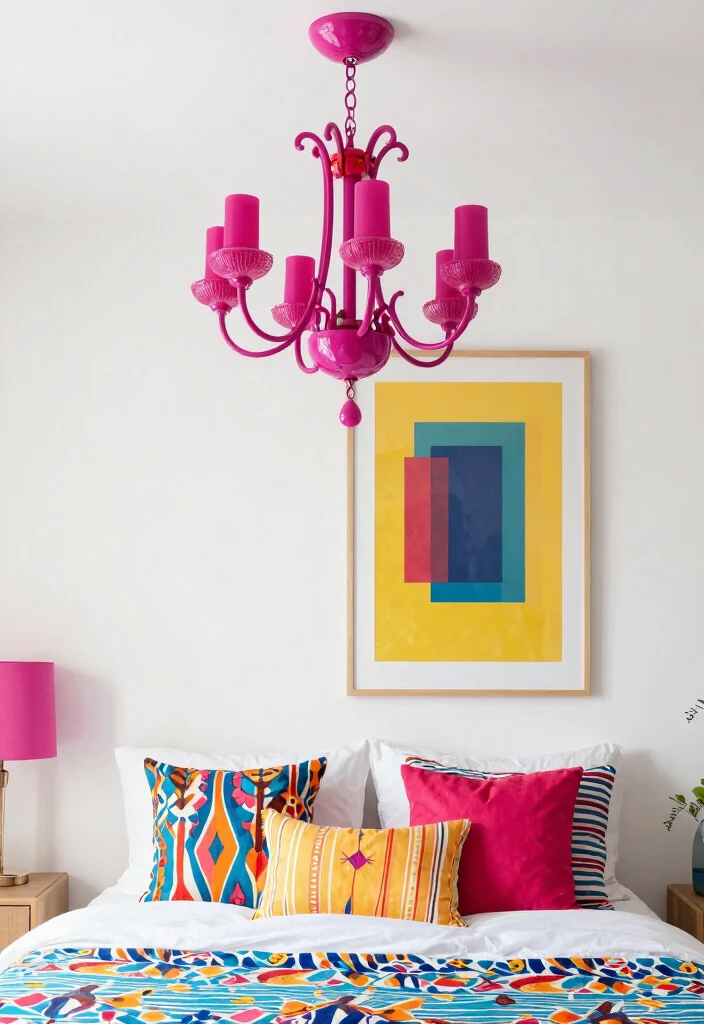 16 Fandelier Ceiling Fans Bedroom Ideas Stylish Comfort - 10. Color Pop Fandelier 1