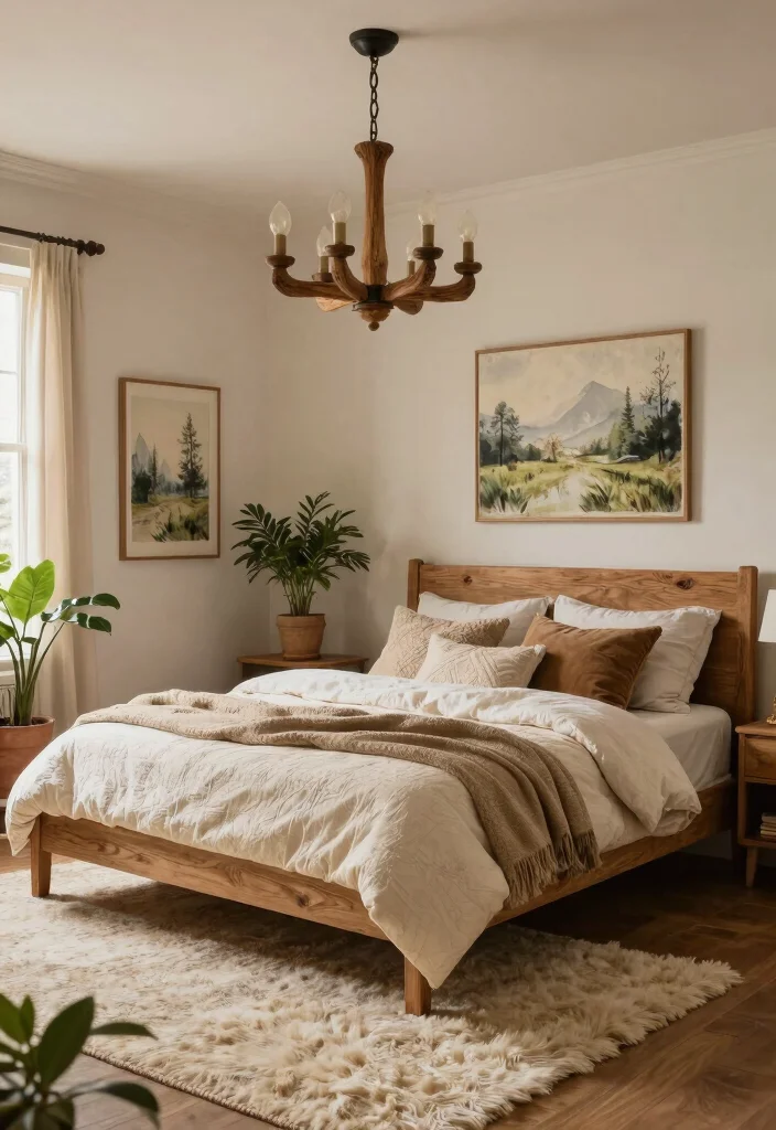 16 Fandelier Ceiling Fans Bedroom Ideas Stylish Comfort - 2. Rustic Wood Fandelier 1