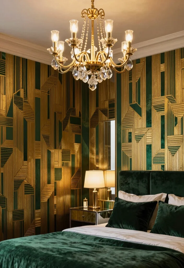 16 Fandelier Ceiling Fans Bedroom Ideas Stylish Comfort - 4. Art Deco Inspiration 1