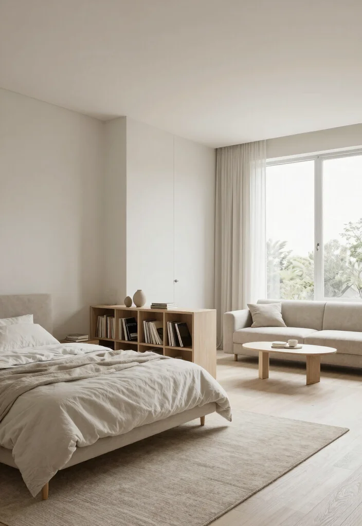 16 IKEA Room Ideas Bedroom Scandinavian Clean Style - 7. Open Floor Plan 1