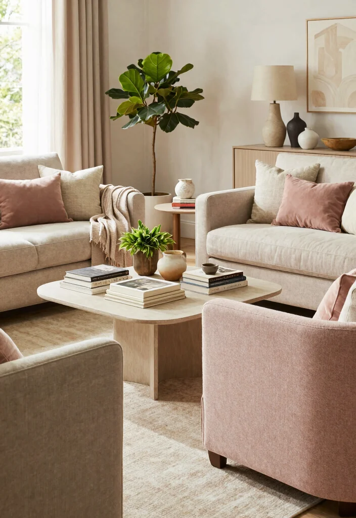 16 Living Room Chairs Design Ideas: Stylish Comfortable Seating - 7. Upholstered Chairs with Organic Fabrics 1