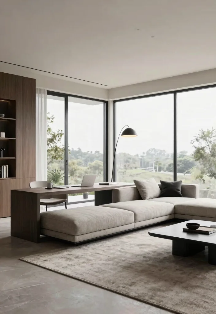 16 Living Room With Window Wall Ideas Bright Open Layouts - 12. Multi-Functional Spaces 1