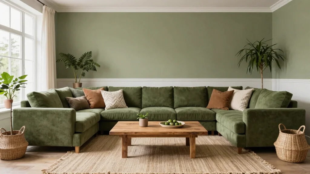 16 Olive Green Living Room Decor Ideas: Calm Earthy Tones