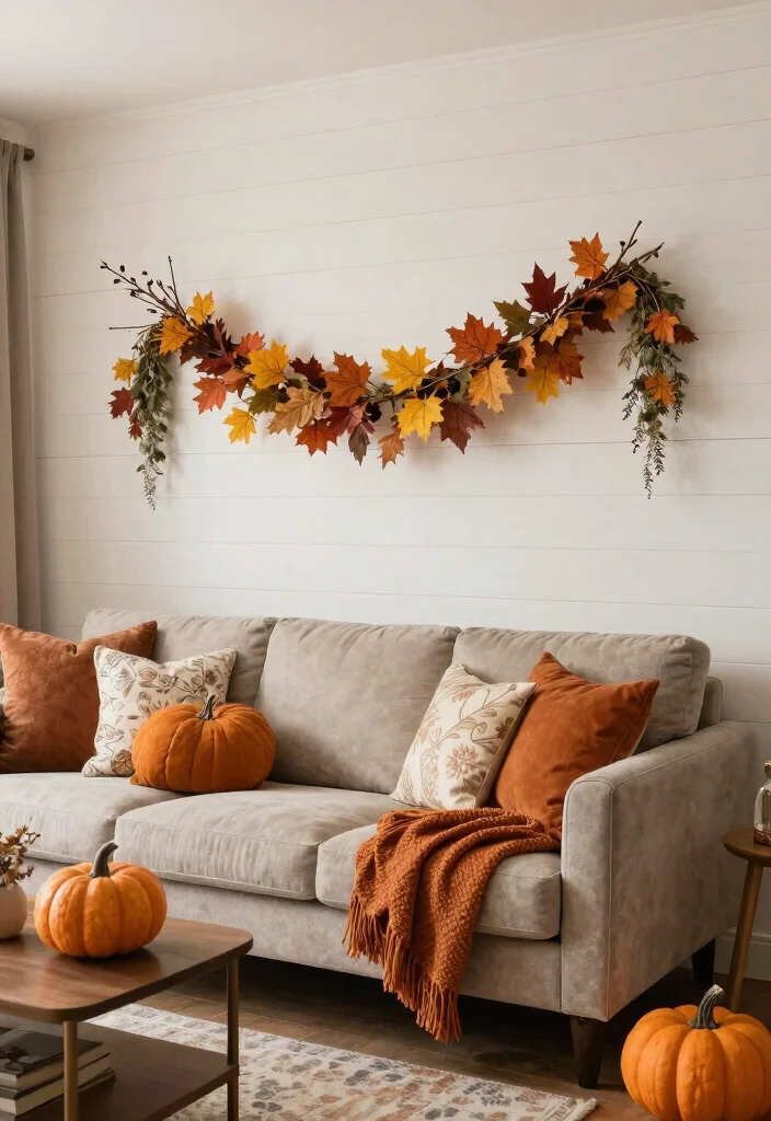 16 Shiplap Wall Living Room Ideas: A Beautiful Farmhouse Modern Blend - 15. Seasonal Decor with Shiplap 1