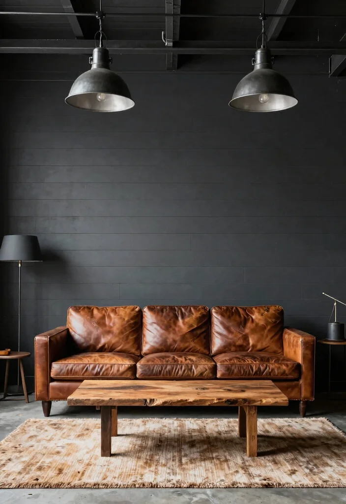 16 Shiplap Wall Living Room Ideas: A Beautiful Farmhouse Modern Blend - 3. Farmhouse Meets Industrial 1