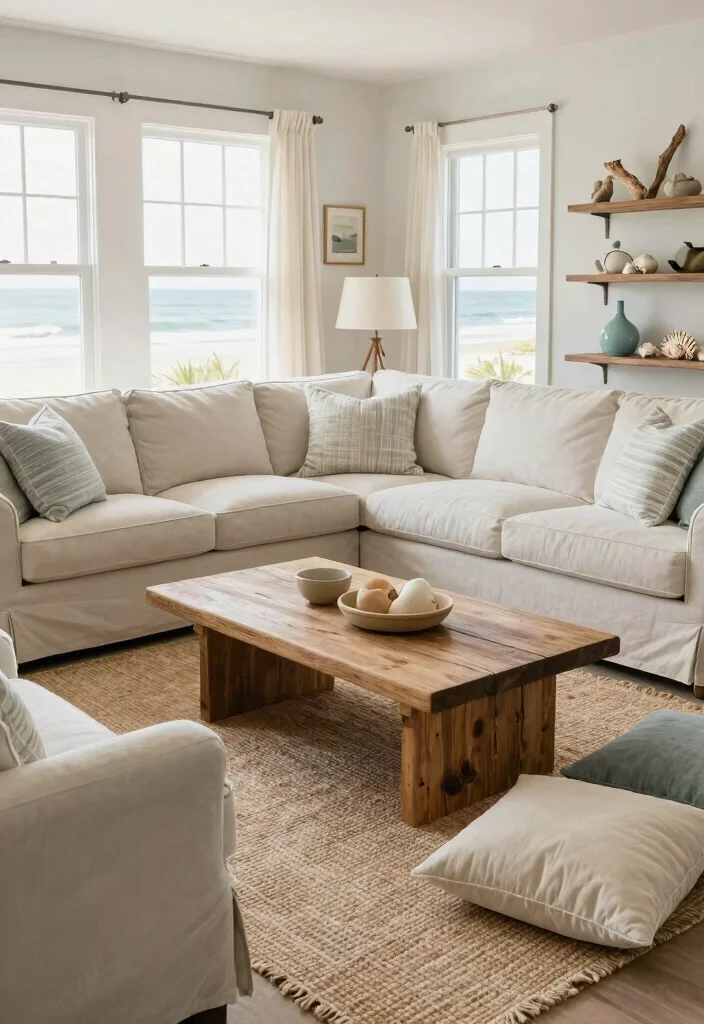 16 Slipcovered Sofa Living Room Ideas for a Relaxed Coastal Style - 4. Casual Furniture Arrangements 1