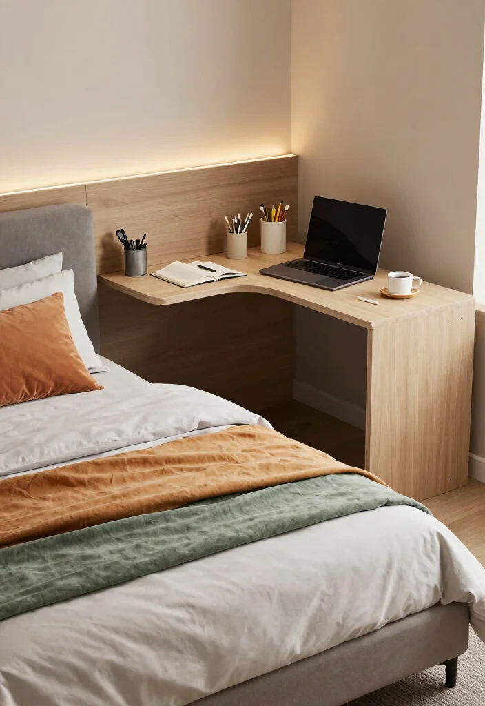 16 Small Bedroom With Study Table Ideas Smart Dual Function - 3. Bed-Desk Combos 1