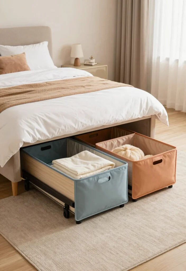 16 Small Bedroom With Study Table Ideas Smart Dual Function - 4. Under-Bed Storage Solutions 1