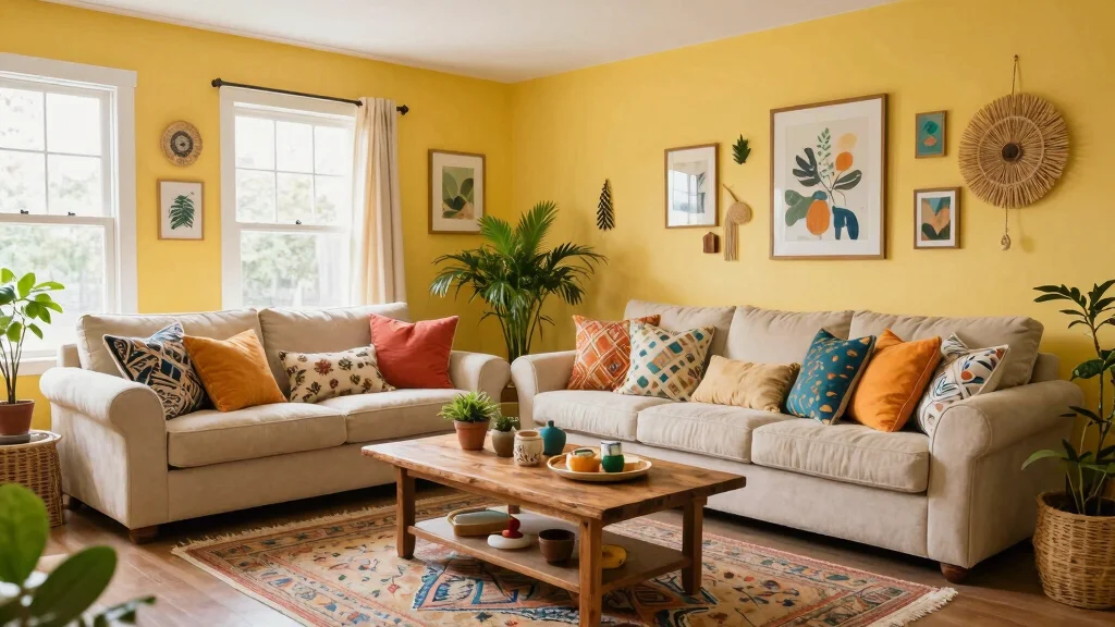 16 Yellow Walls Living Room Ideas Cheerful Warm Energy