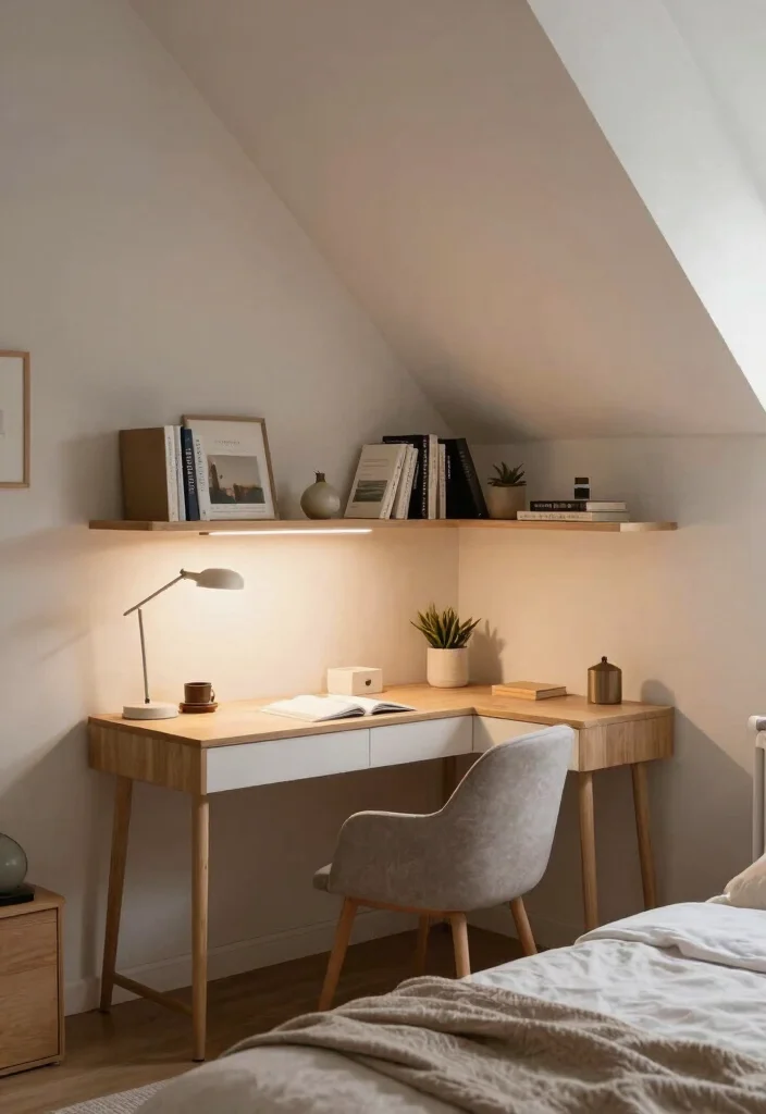 17 Bedroom With Sloped Ceiling Ideas: Cozy Smart Layouts - 13. Maximize Corner Spaces 1